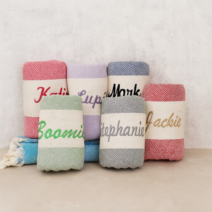 Personalized Gift for Her – Custom Name Towel, Bridesmaid Gift, Spa or Beach Towel, Embroidered Monogram Gift Idea