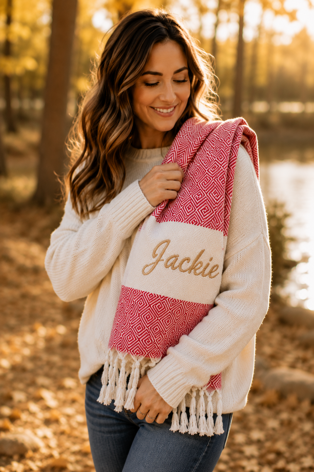Personalized Gift for Her Towel, Bridesmaid or Bachelorette Party Favor