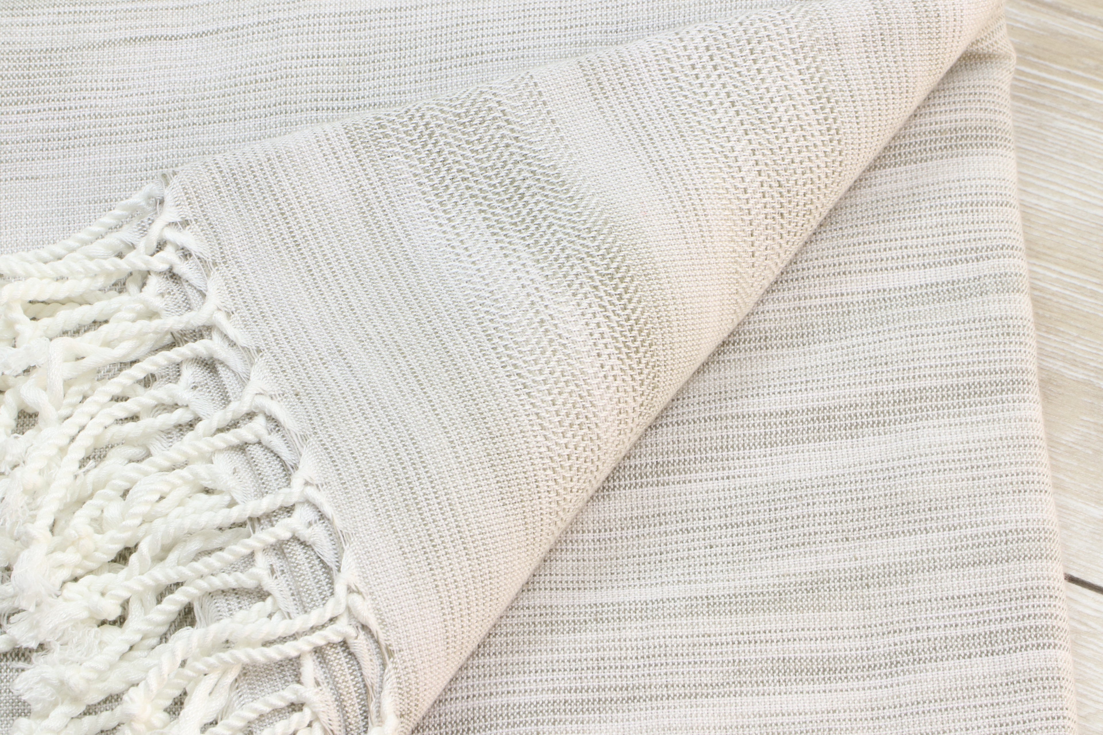Neutral Hammam Towels – Handmade Turkish Cotton Bath or Beach Towels