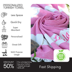 Personalized Gift Towel – Bridesmaid Proposal, Wedding Favor, Spa Towel with Custom Embroidery, Christmas Gifts