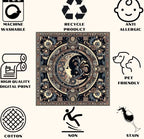 Akatsuki Anime Rug – Red and Black Area Rug for Living Room, Modern Otaku Decor