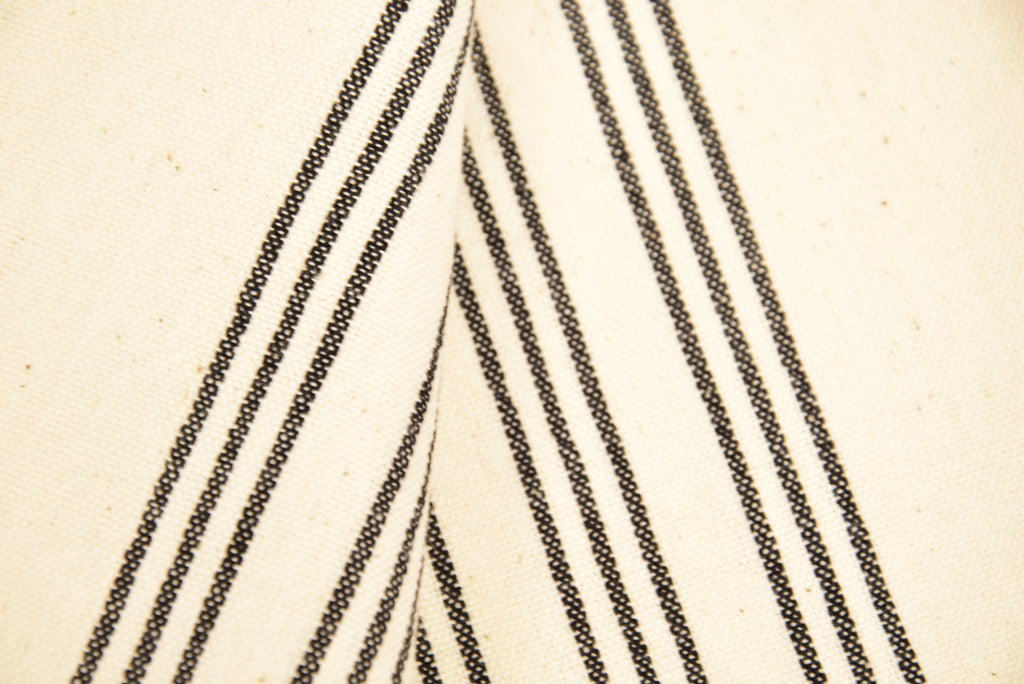 Black Striped Turkish Towel – Personalized Gift, Natural Cotton Peshtemal, Farmhouse Style Spa & Guest Towel