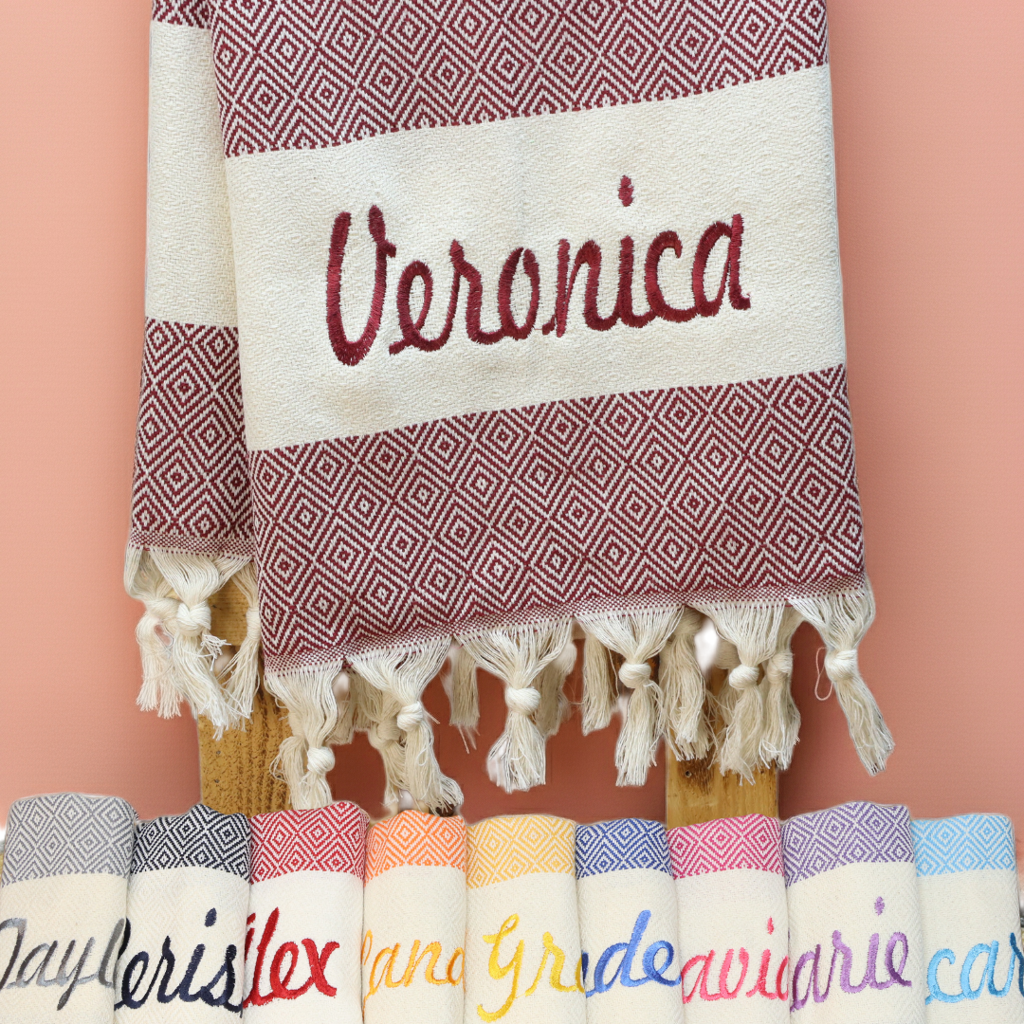 Personalized Gifts, Turkish Beach Towel, Bachelorette Party Favor, Custom Gift Towel, Personalized Gift Towel, Wedding Gift , Home Decor
